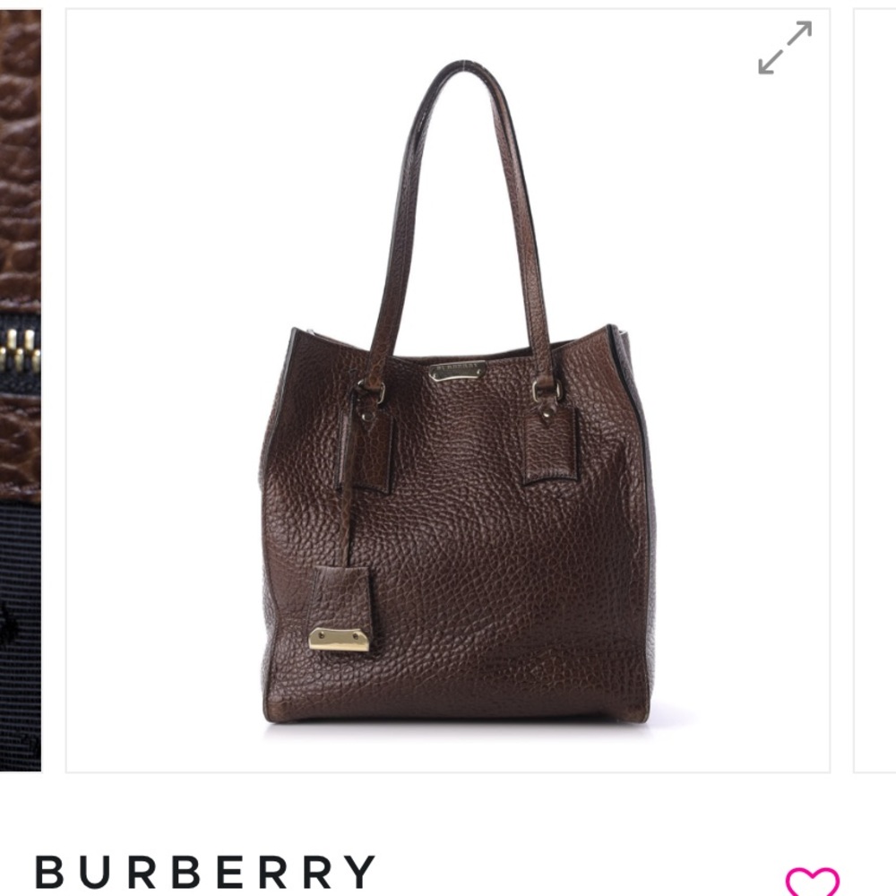 Burberry Woodbury Heritage Grain Leather Tote Gem